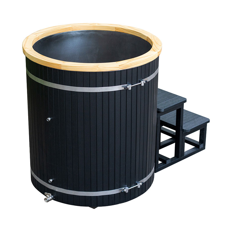 304 баспайтын болаттан жасалған төсемі бар композициялық мұз ваннасы