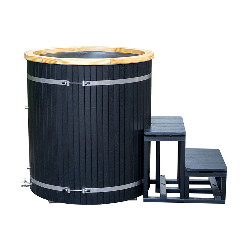 304 баспайтын болаттан жасалған төсемі бар композициялық мұз ваннасы